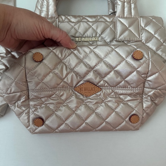 NWT MZ Wallace Mini Metro Tote Deluxe in Pale Rose Gold - Picture 5 of 11